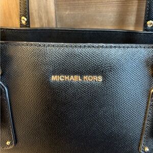 Michael Kors Large Black Saffiano Leather Voyager Tote